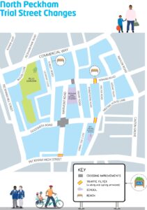 North Peckham low traffic neighbourhood map